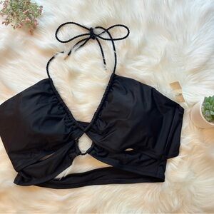 NWT Aerie Criss Cross Halter Bikini Top